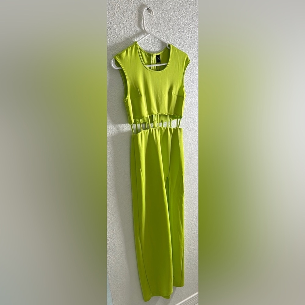 Lime Green Sleeveless dress